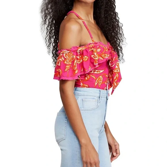 Free People Cha Cha Cold Shoulder Top - Picture 4 of 9